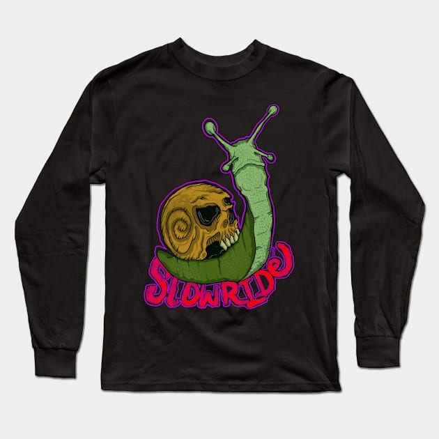 Skull snail Long Sleeve T-Shirt by Chillateez 